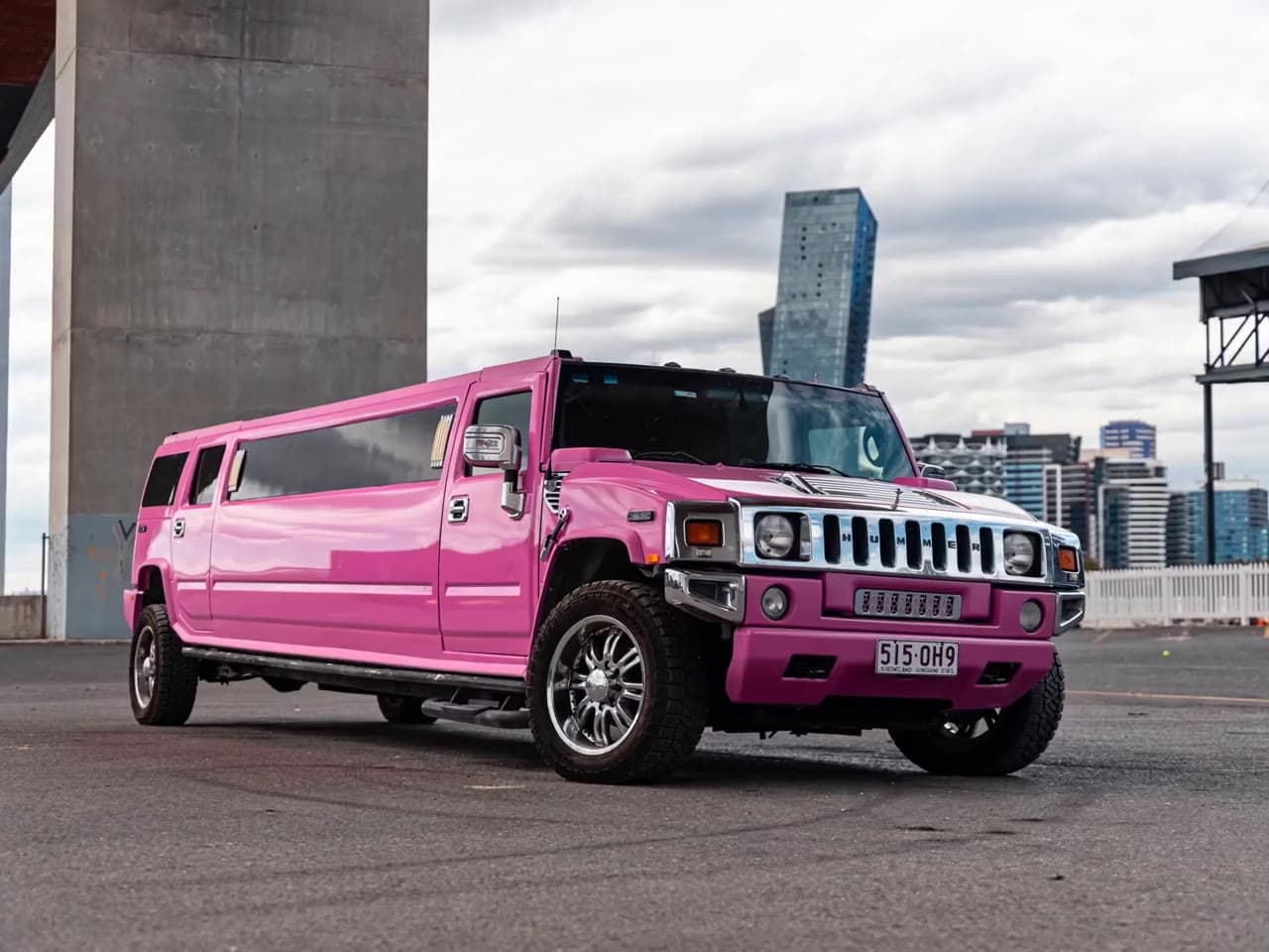 Pink Hummer H2 Limousine
