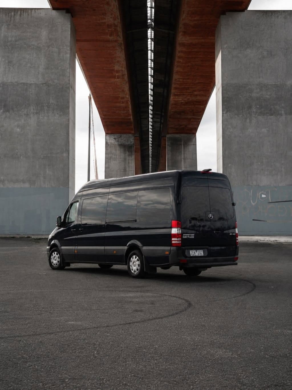 Rear view of the Mercedes Sprinter, Melbourne