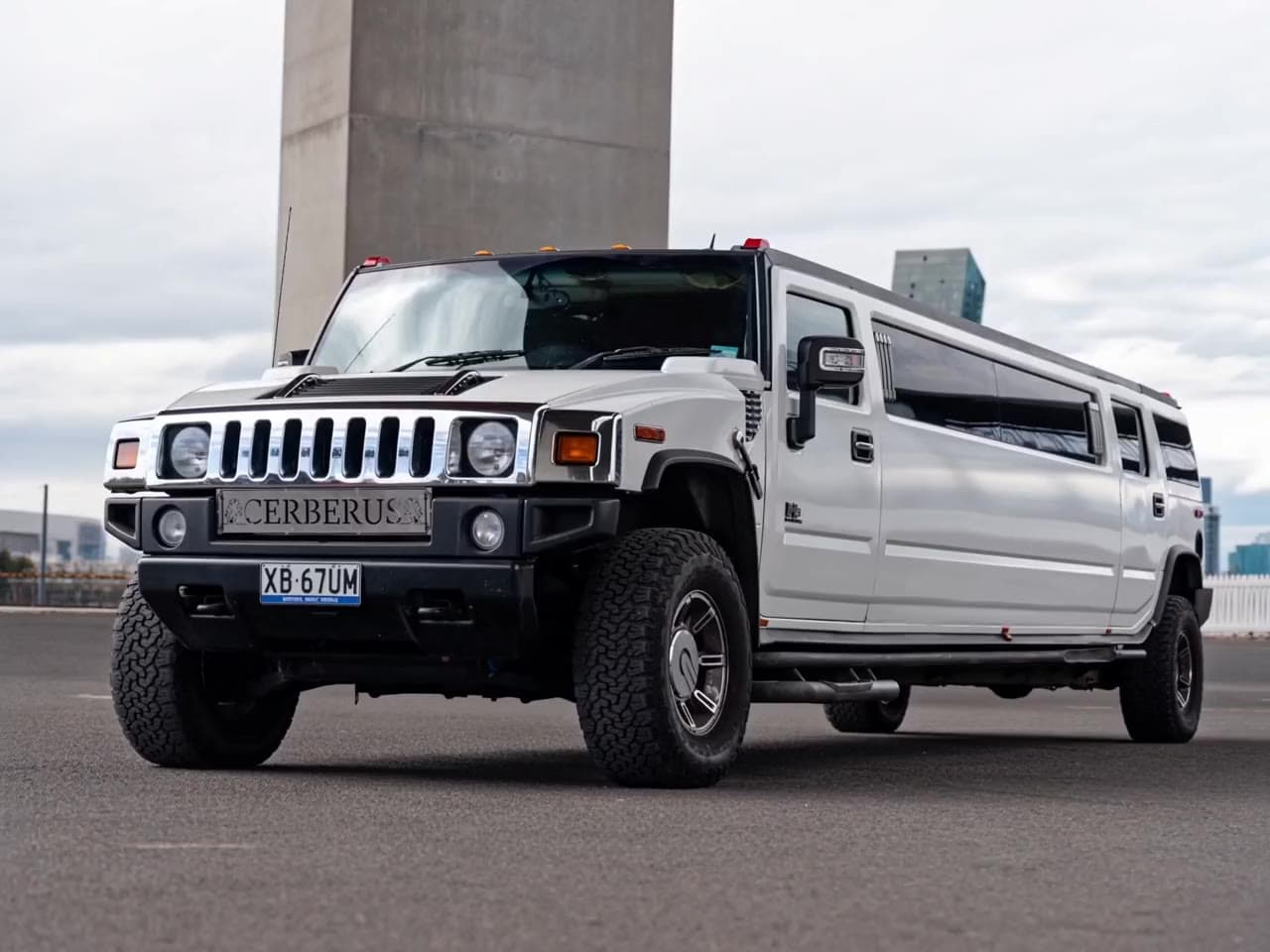 White Hummer Limousine