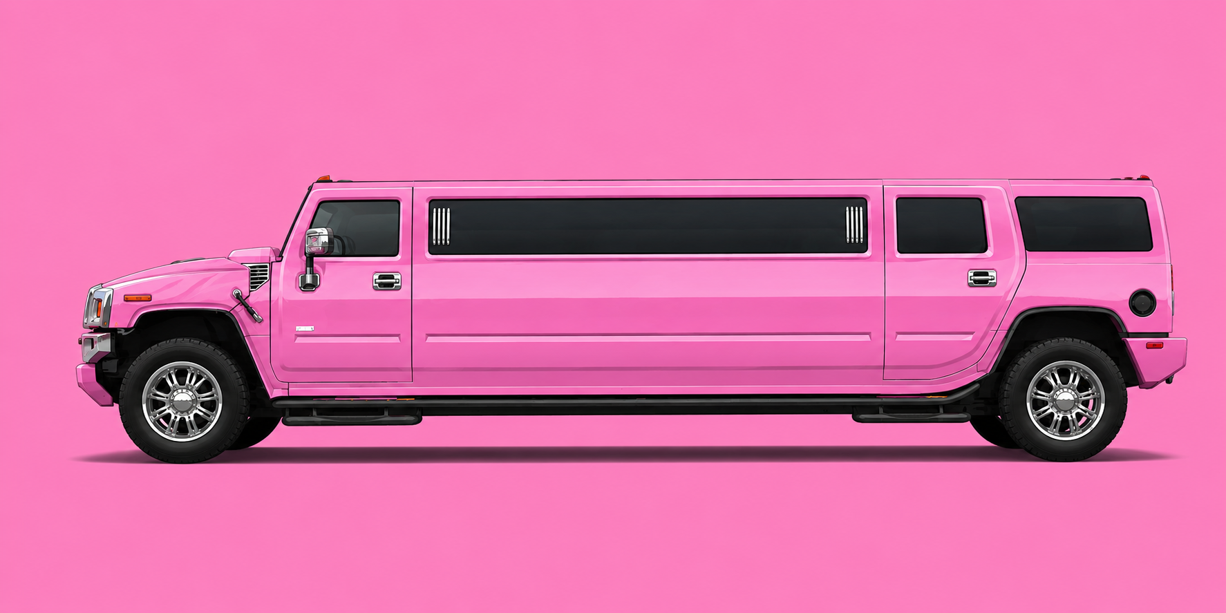 Pink Hummer H2 Limousine